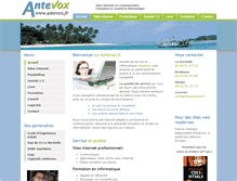 Tablet Screenshot of antevox.fr